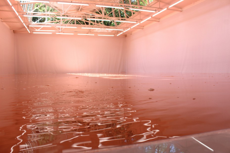 Inside the Swiss Pavilion